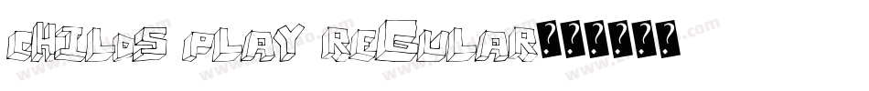 Childs Play Regular字体转换